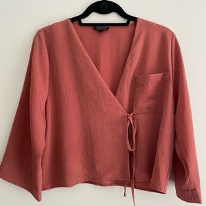 Topshop Wrap Blouse